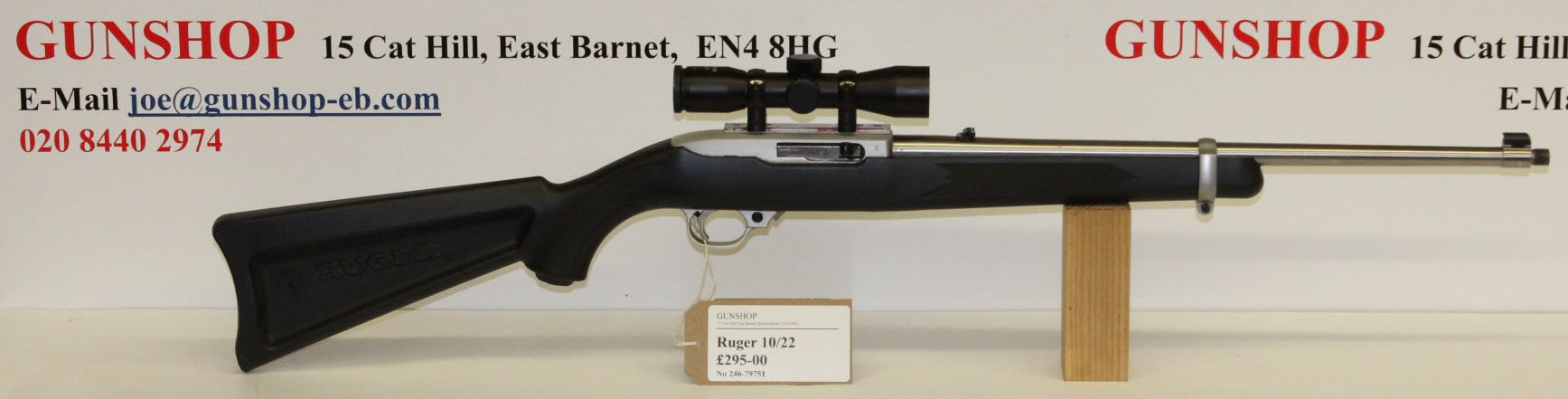 Ruger 1022 SS Synthetic RH